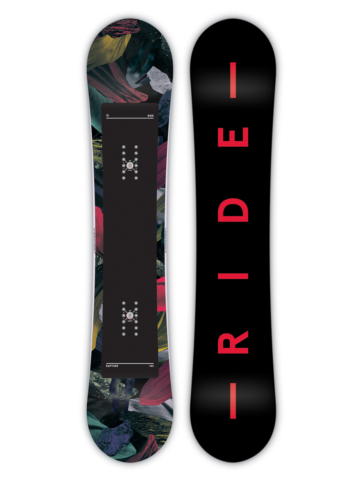 Womens Ride Snowboard Rapture (black/red)