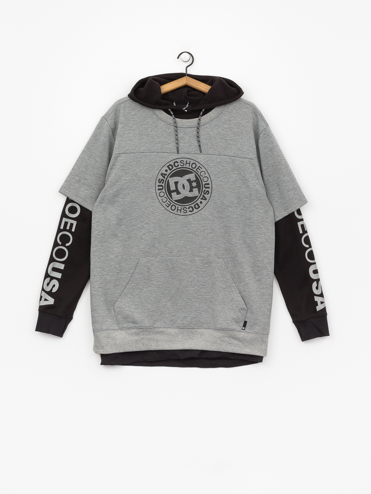 Mens DC Dryden Active sweatshirt (neutral gray heather)