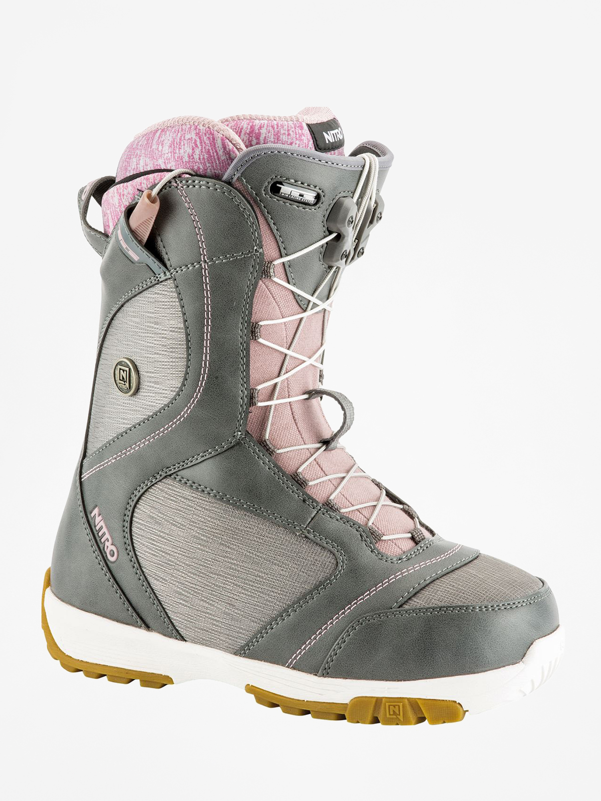Womens Nitro Monarch TLS Snowboard boots (grey)