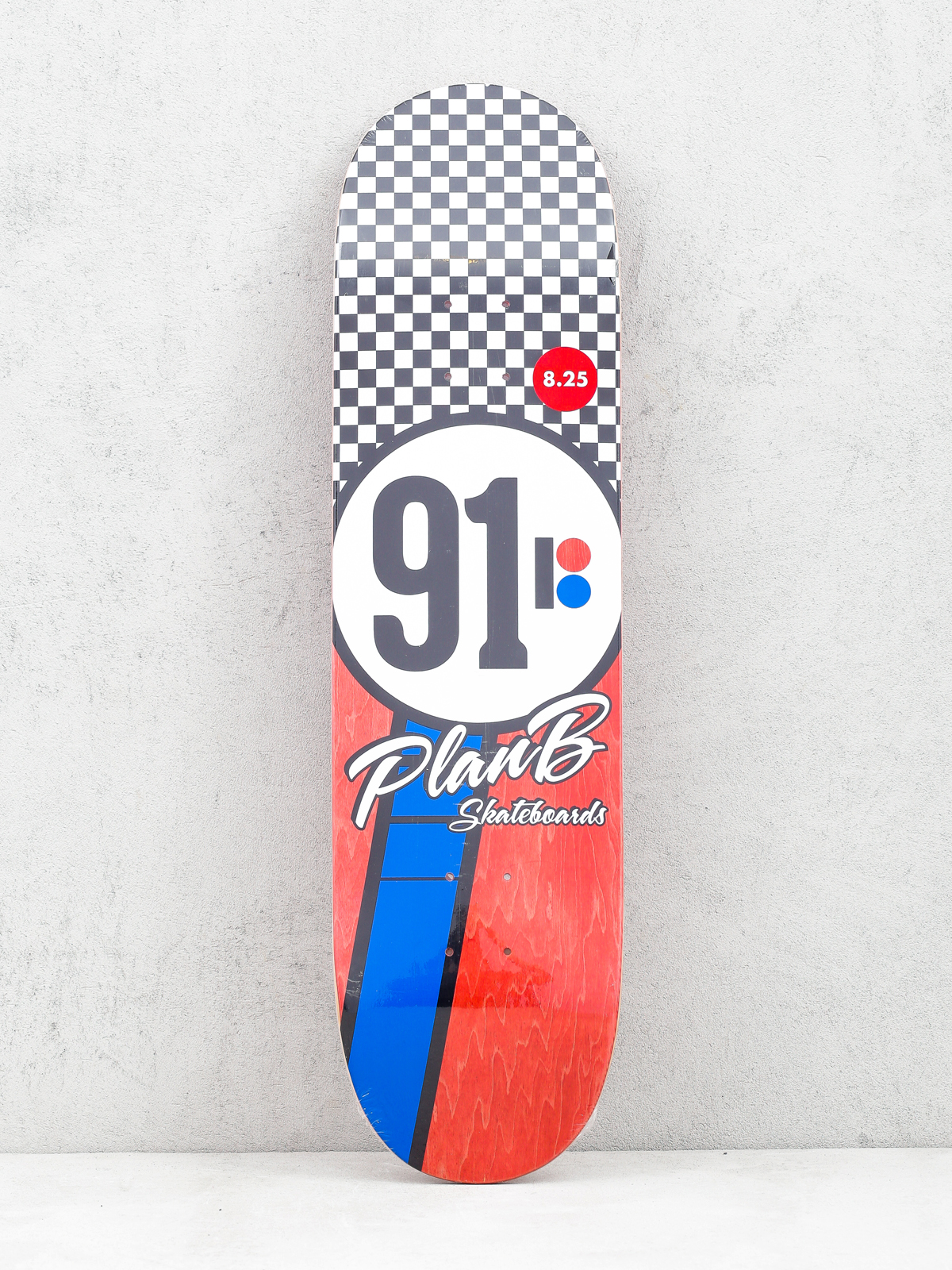 Plan B Team Checker Deck (white/black/red)