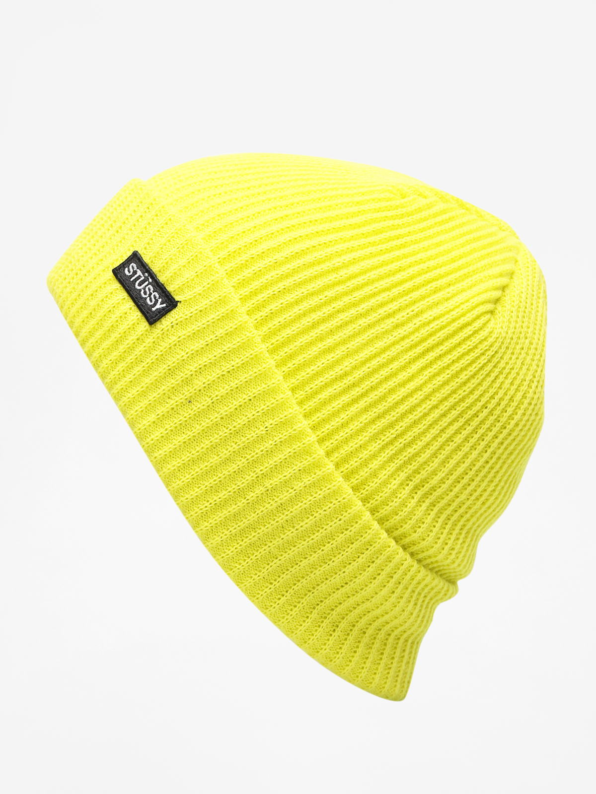 Stussy Small Patch Watch Beanie (neon yellow)