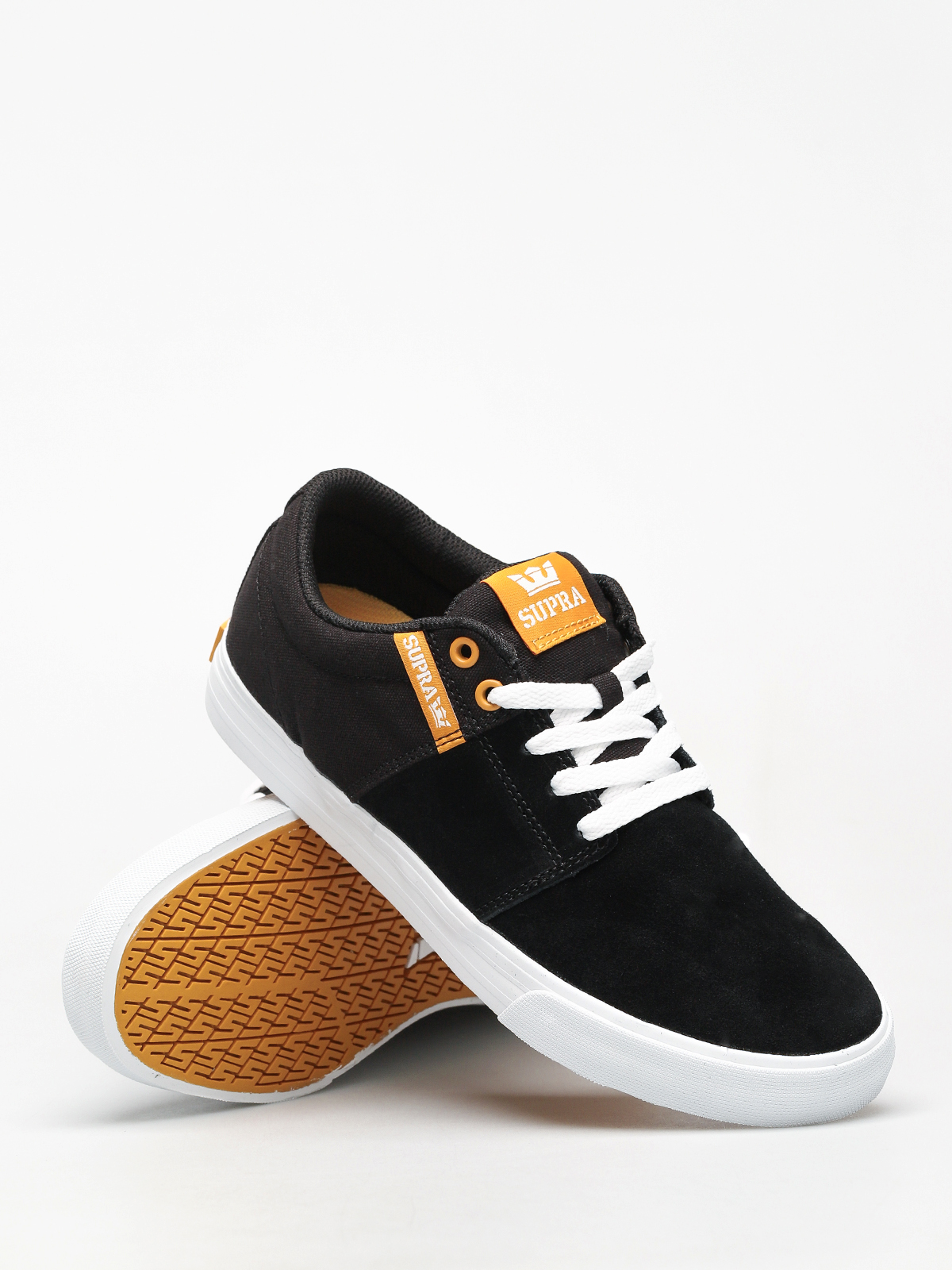 golden white shoes