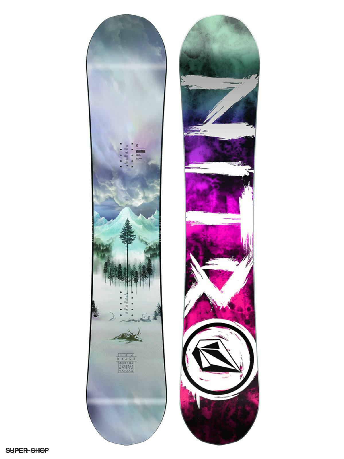 Mens Nitro Snowboard Beast Nitro X Volcom (multi)