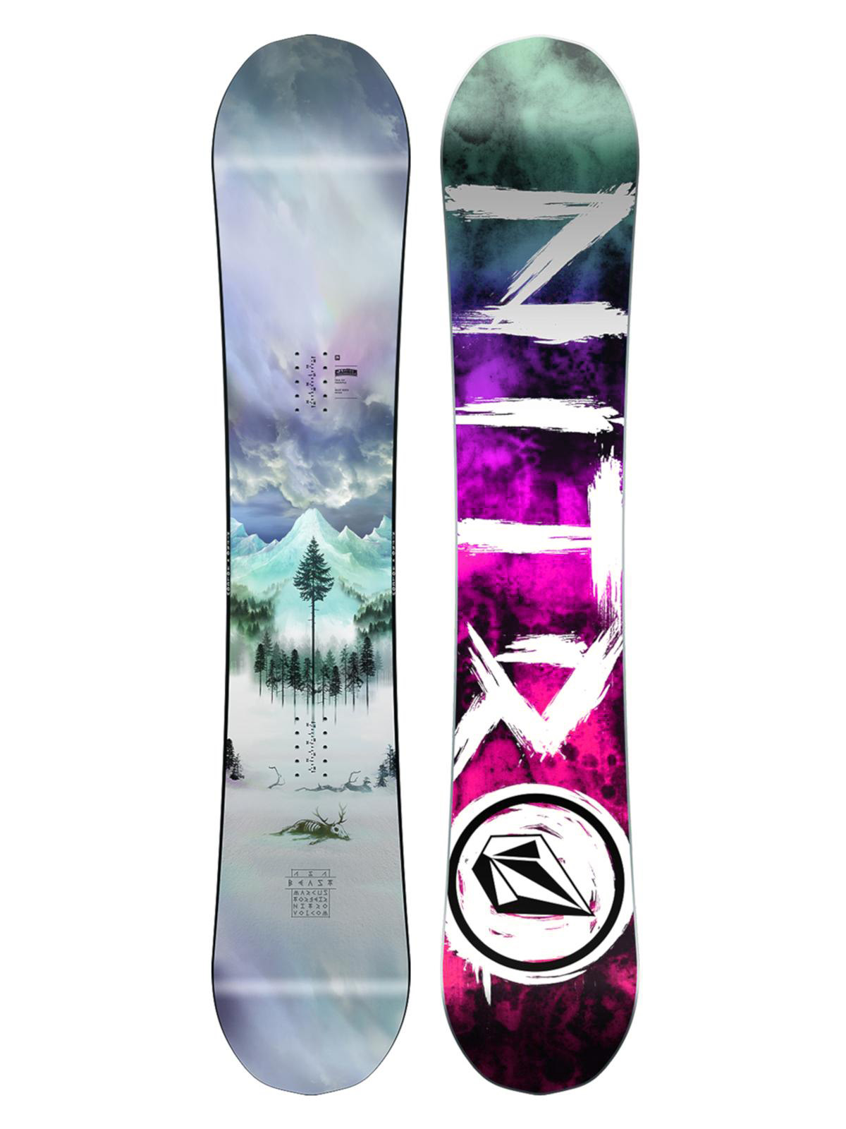 Mens Nitro Snowboard Beast Nitro X Volcom (multi)