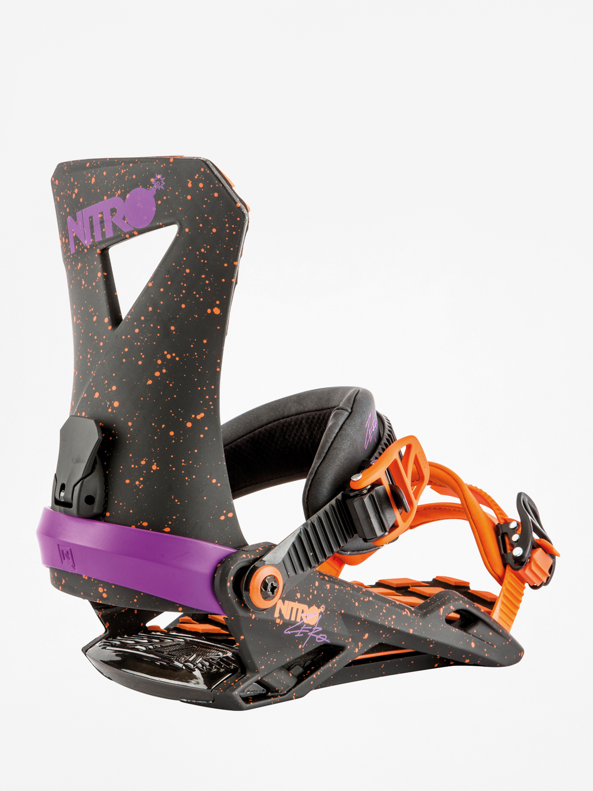 Nitro Zero Snowboard bindings - black (throwback)