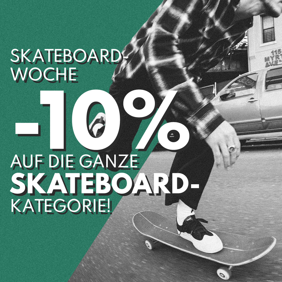 Sichere dir einen Rabatt zur Skateboard-Woche! Nur bis zum 21.06.2026!