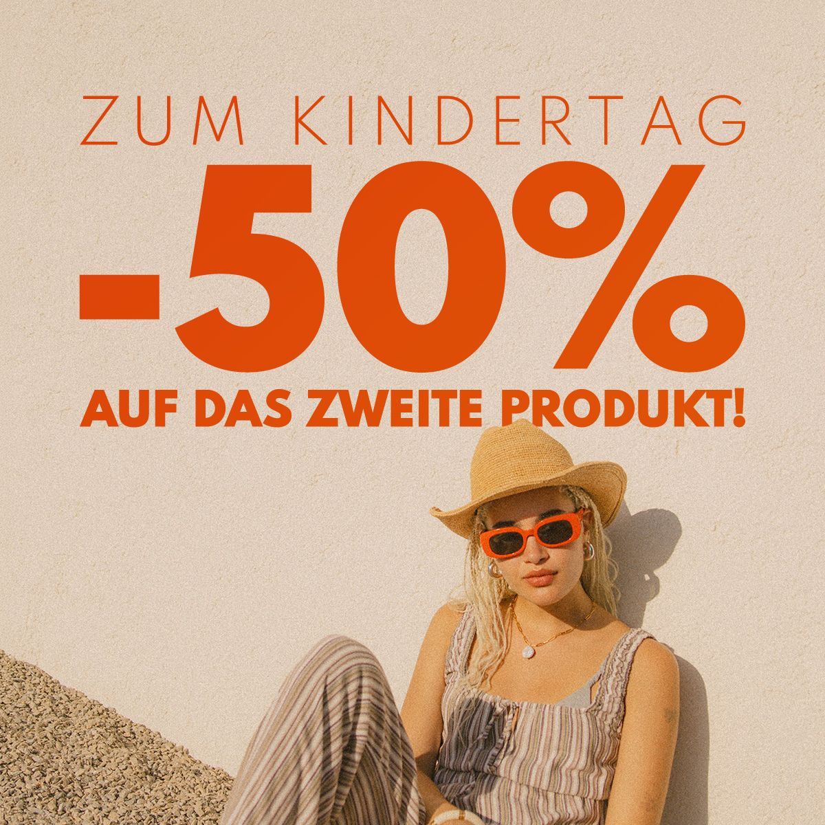Das zweite Produkt zum halben Preis! Vom 29. Mai bis zum 1. Juni!