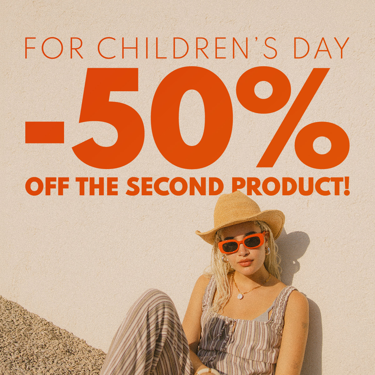 Buy one, get the second one half price! From May 29 to June 1!