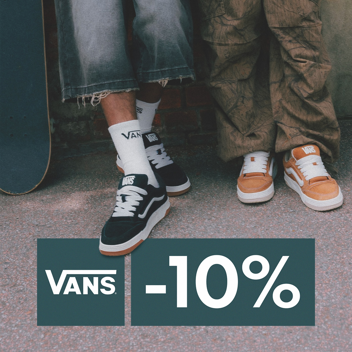 10 % Rabatt auf die Marke Vans! Nur noch bis Sonntag!